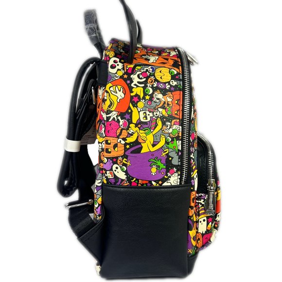 Disney Loungefly Mini Backpack Halloween Trick Or Treat Mickey Minnie - Picture 7 of 9